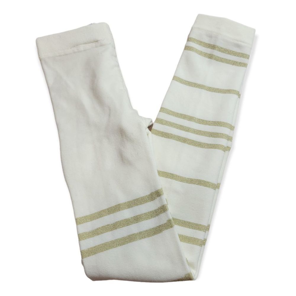 Cream & gold leggings 7-10